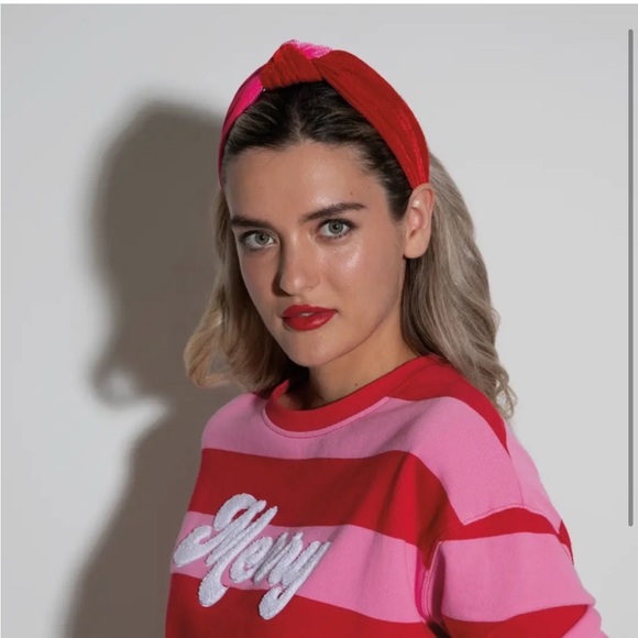 NWT Shiraleah Cherry Pink Headband Valentines knot - Picture 2 of 2